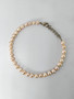 Vintage ankle bracelet with natural pearls