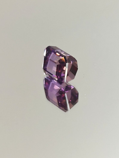Ametriini monisävyinen 8.3 ct, smaragdi hionta