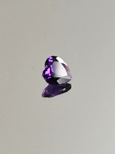 Ametisti 0.5 ct, sydän
