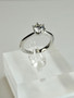 Moissanite 1 ct silver ring