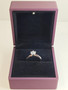 Moissanite 1 ct silver ring