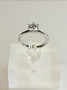 Moissanite 1 ct silver ring