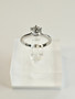 Moissanite 1 ct silver ring