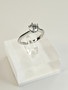 Moissanite 1 ct silver ring
