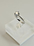 Moissanite 1 ct silver ring