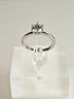 Moissanite 1 ct silver ring