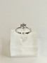 Moissanite 1 ct silver ring