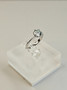 Moissanite 1 ct silver ring