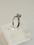 Moissanite 1 ct silver ring