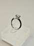 Moissanite 1 ct silver ring
