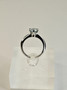 Moissanite 1 ct silver ring