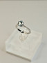Moissanite 1 ct silver ring