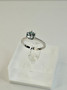 Moissanite 1 ct silver ring