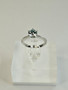 Moissanite 1 ct silver ring
