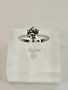 Moissanite 1 ct silver ring