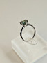 Moissanite 2 ct silver ring
