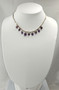Vintage silver necklace with amethyst