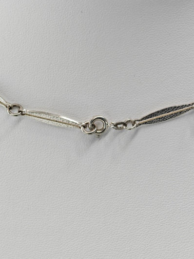 Vintage silver necklace with amethyst