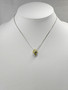 Vintage silver necklace with stone