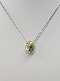 Vintage silver necklace with stone