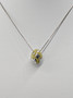 Vintage silver necklace with stone