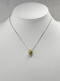 Vintage silver necklace with stone
