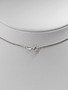 Vintage silver necklace with stone