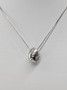 Vintage silver necklace with stone
