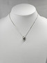 Vintage silver necklace with stone