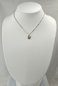 Vintage silver pendant with chain