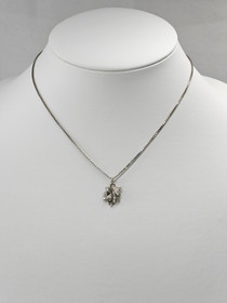 Vintage silver pendant with chain