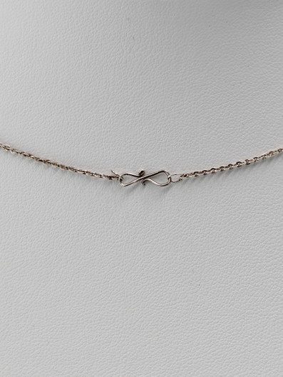 Vintage silver necklace with stone