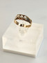 Vintage gold ring with natural pearls