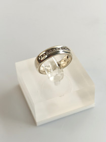 Vintage silver ring with stones