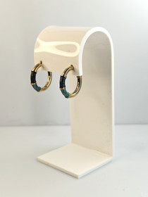 Vintage hopeiset korvakorut