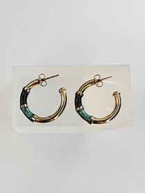 Vintage hopeiset korvakorut