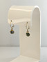 Vintage silver earrings with stone