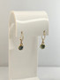 Vintage silver earrings with stone