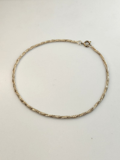 Vintage silver ankle bracelet 