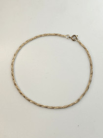 Vintage silver ankle bracelet 