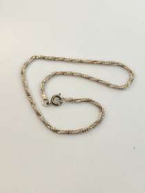 Vintage silver ankle bracelet 