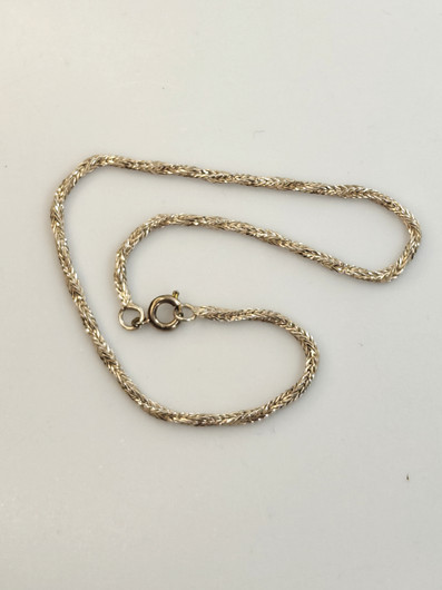 Vintage silver ankle bracelet 