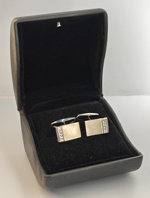 Vintage hopeiset kalvosinnapit 