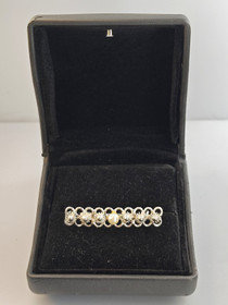 Vintage silver brooch with pearl