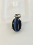 Vintage silver pendant with stone