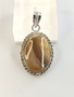 Vintage silver pendant with agate