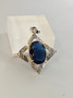 Vintage silver pendant with stone