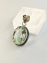 Vintage silver pendant with stone