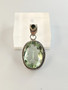 Vintage silver pendant with stone