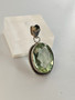 Vintage silver pendant with stone